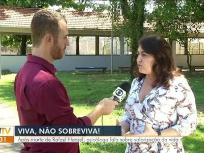 RJ1 – TV Rio Sul | Após morte de Rafael Henzel, psicóloga fala sobre valorização da vida